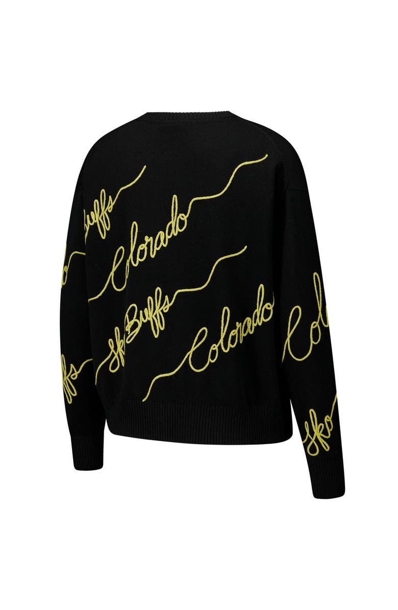 KADYLUXE Women's Black Colorado Buffaloes Love Note Pullover Sweater, Alternate, color, Black