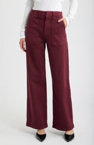 Pistola Nicole Stretch Cotton Wide Leg Pants