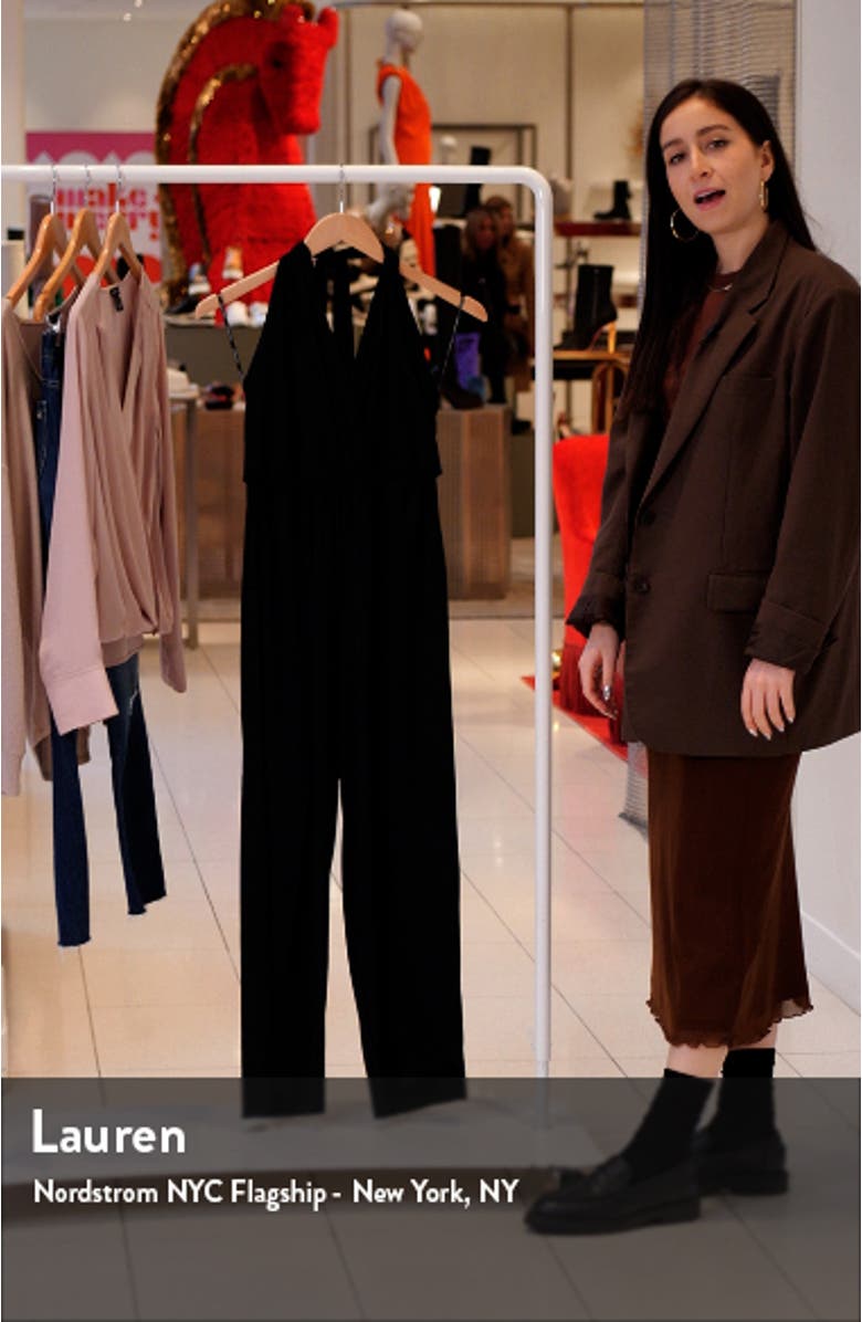 Halter Cover-Up Jumpsuit, sales video thumbnail