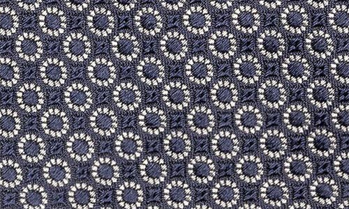 Eton Dot Jacquard Silk Tie In Blue