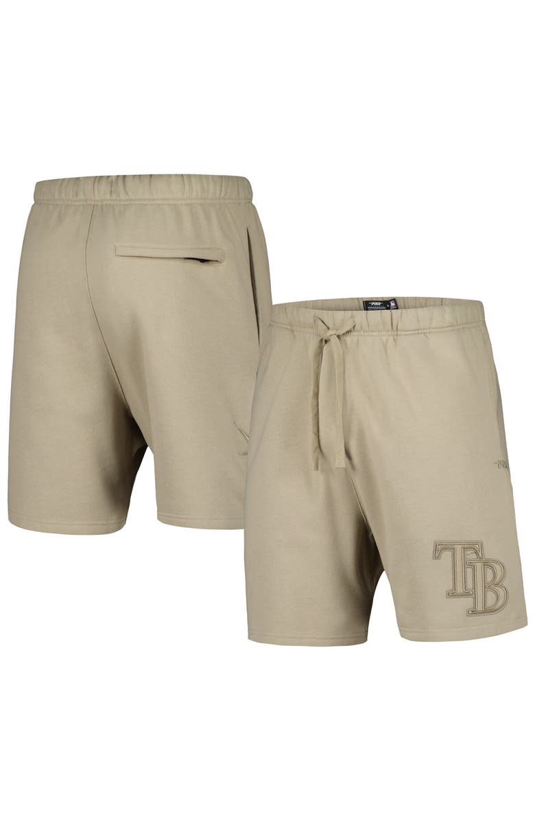 PRO STANDARD Men's Pro Standard Pewter Tampa Bay Rays Neutral Fleece Shorts, Alternate, color, Pewter