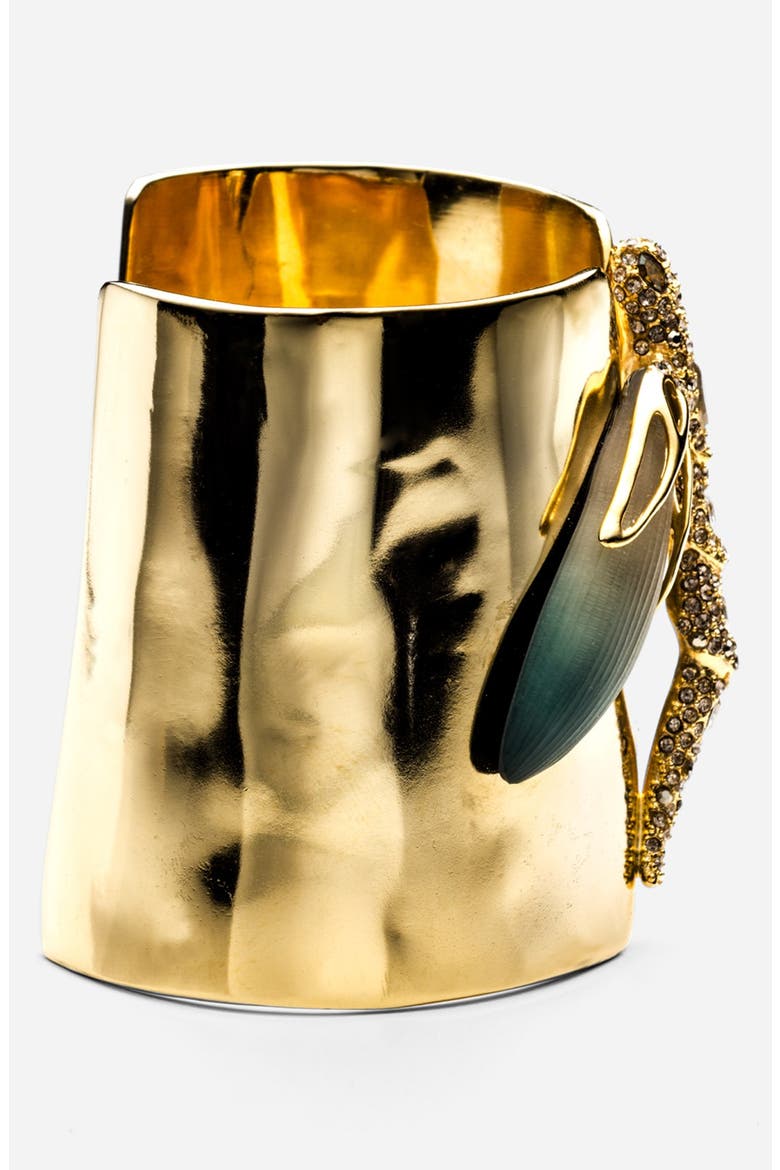 'Lucite® - Neo Bohemian' Dragonfly Cuff Bracelet, Alternate, color, TEAL