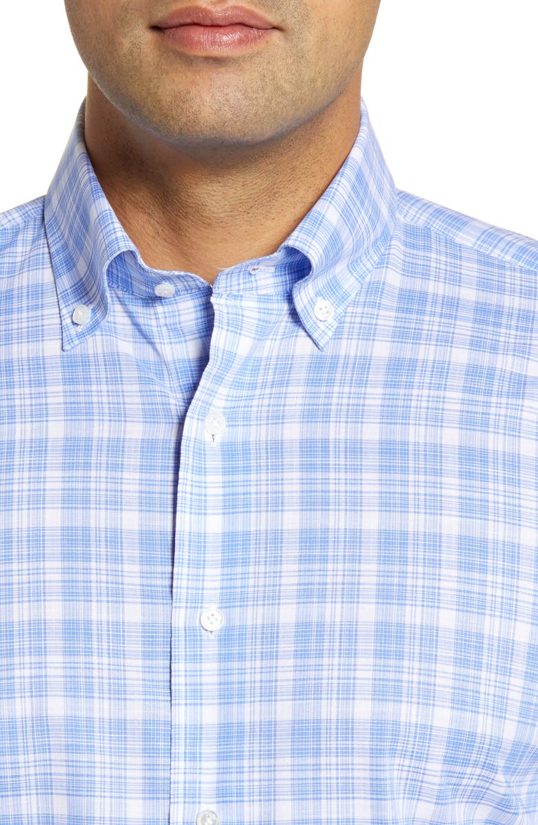 Peter Millar Villa Regular Fit Plaid Button-Down Shirt, Alternate, color, 