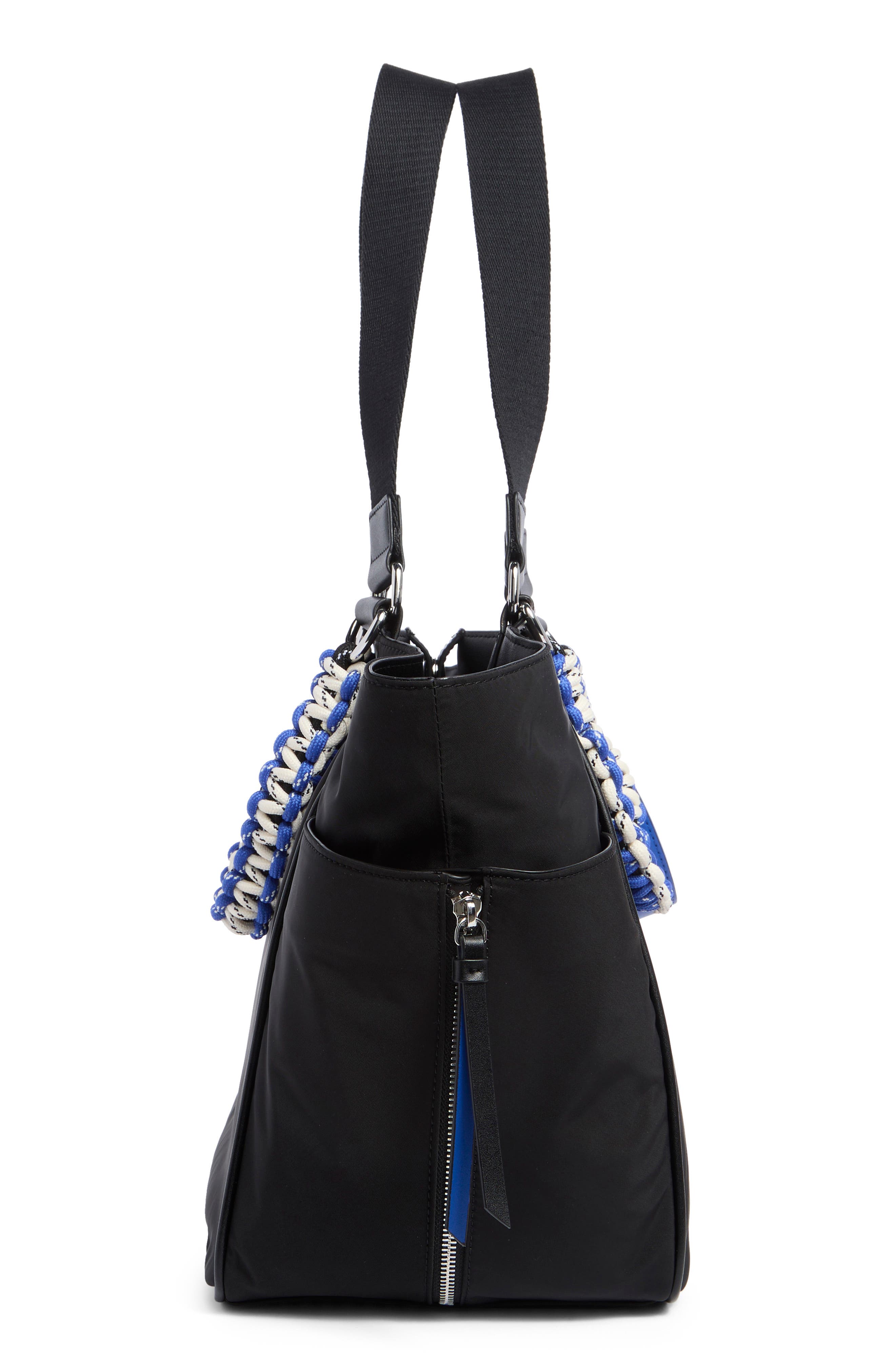 Zulle Tote, Alternate, color, BLACK/ SILVER
