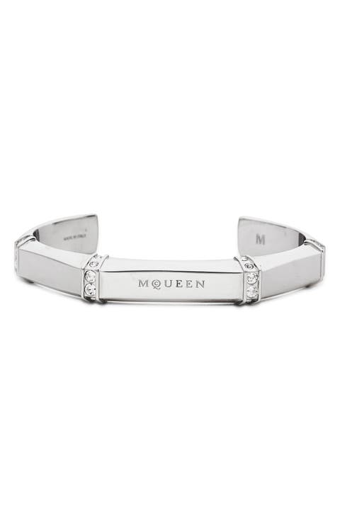 Men's Dapper Logo Engraved Cuff Braclet