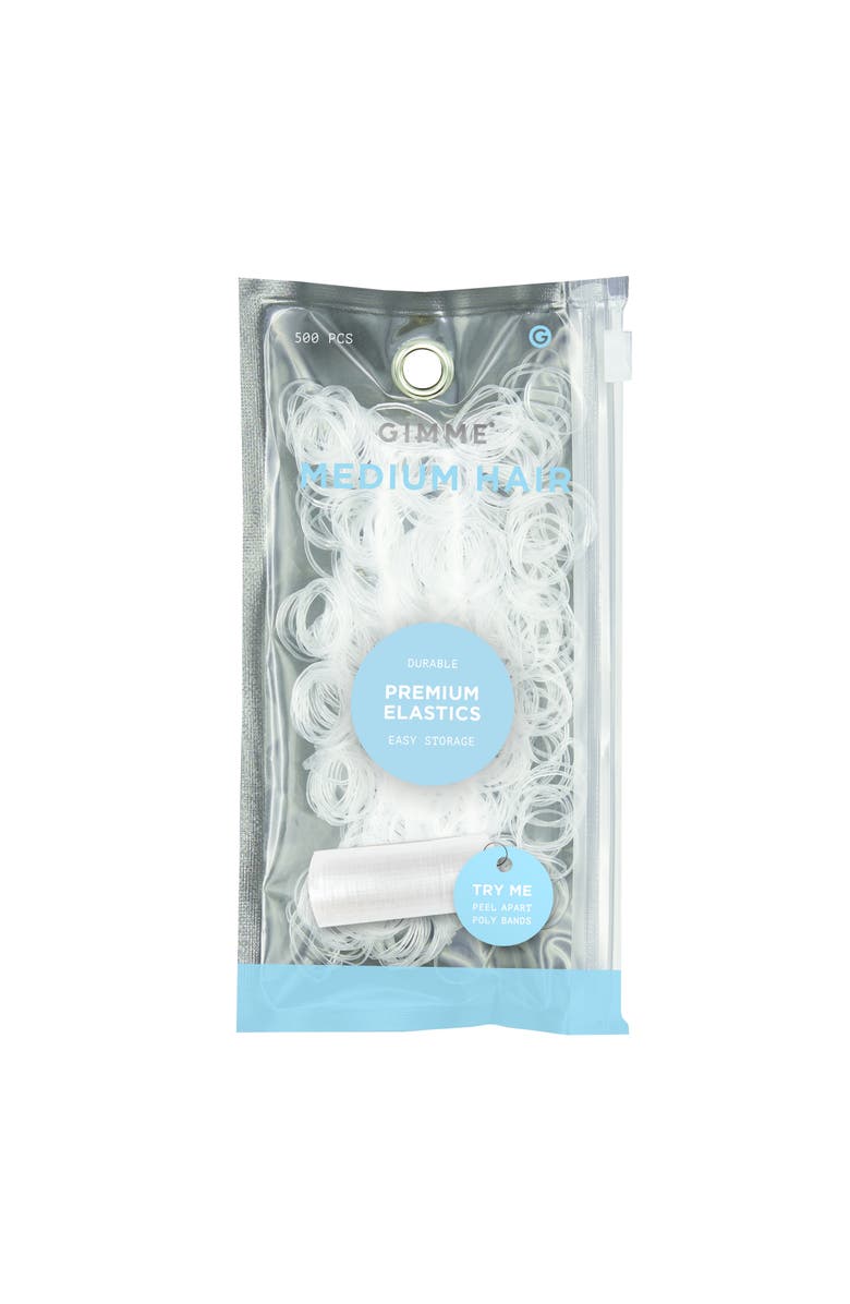 Gimme Beauty Elastic Stacks 500pk, Main, color, White