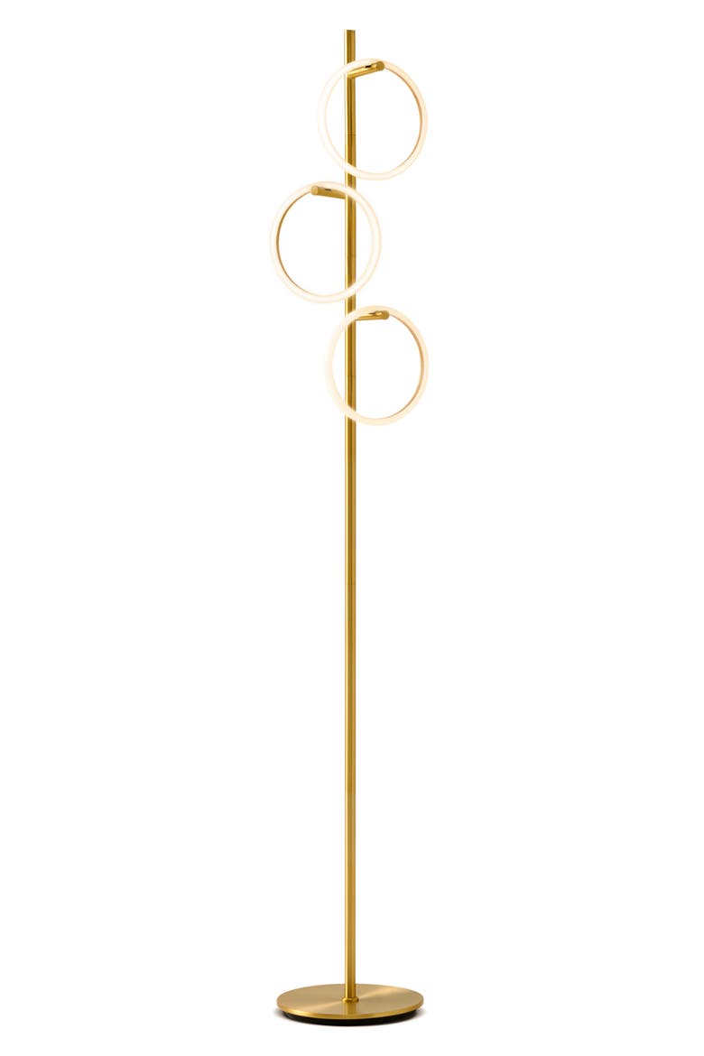 Saturn LED Floor Lamp, Main, color, BRASS