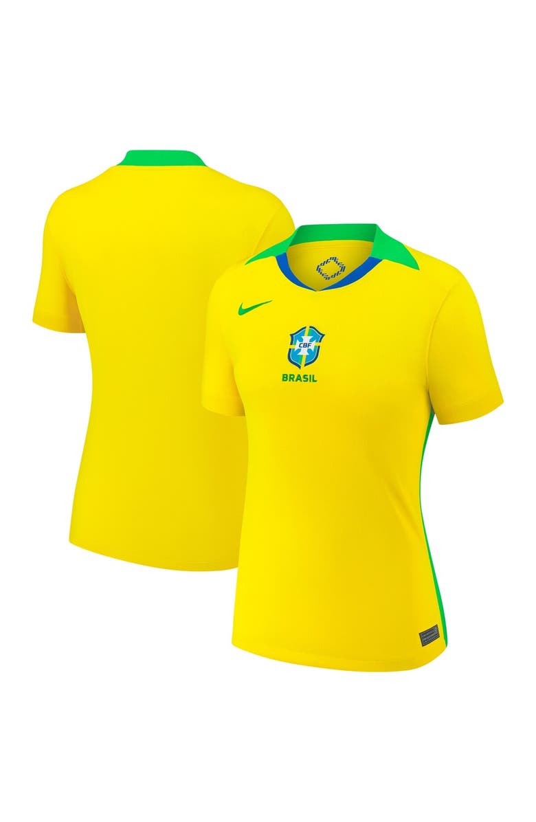 Nike Women's Nike Yellow Brazil Women's National Team 2025/26 Home Replica Jersey, Alternate, color, Yellow