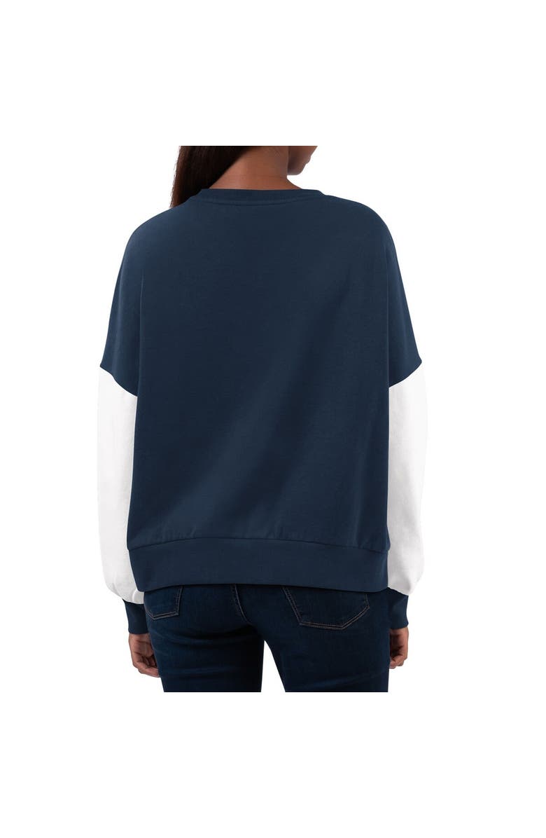 G-III 4HER BY CARL BANKS Women's G-III 4Her by Carl Banks Deep Sea Blue Seattle Kraken Team Pride Pullover Sweatshirt, Alternate, color, Navy