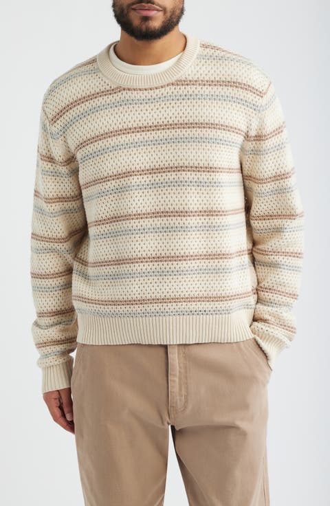 Stripe Pima Cotton & Linen Sweater