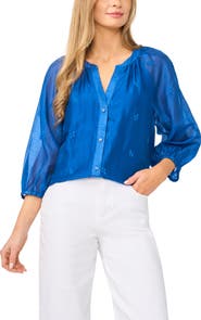 Halogen® Raglan Sleeve Balloon Top
