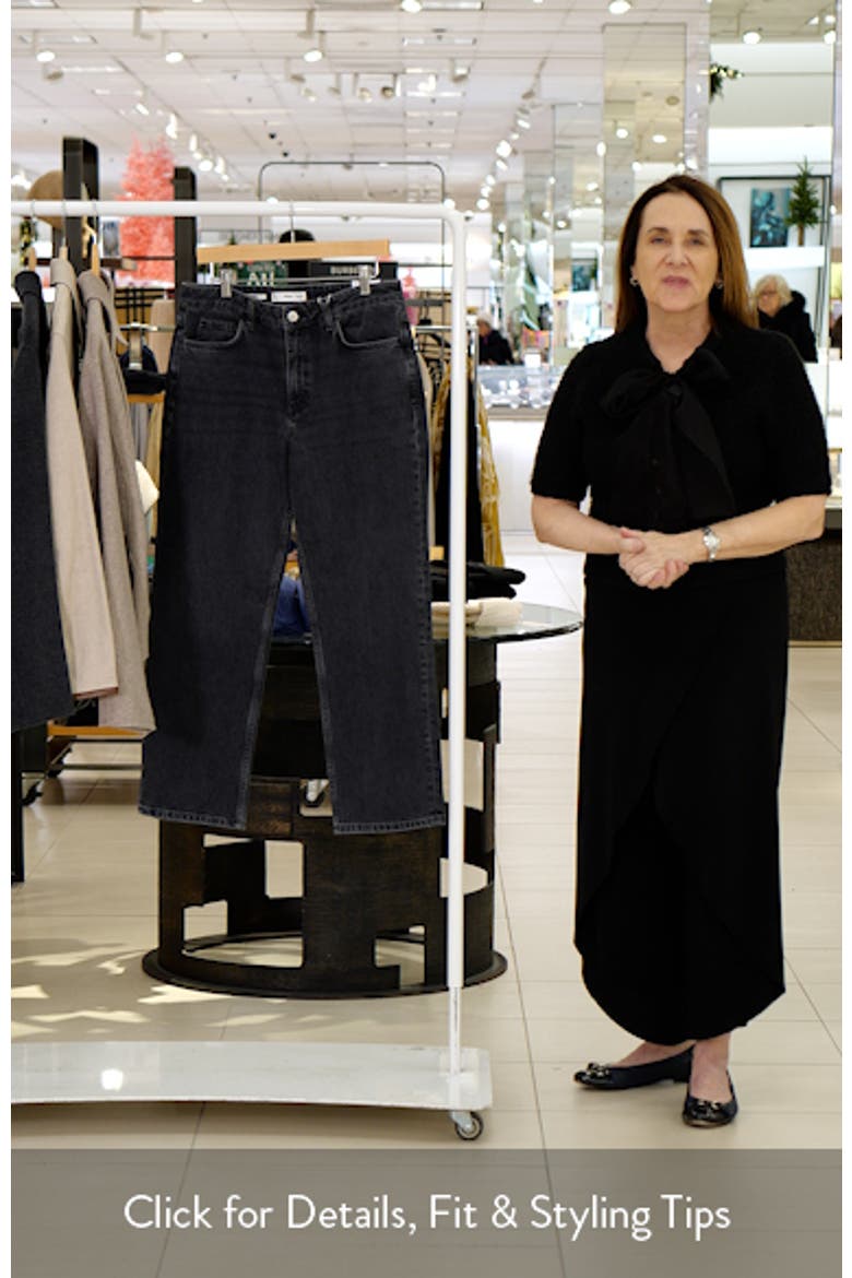 Mid Rise Straight Leg Jeans video