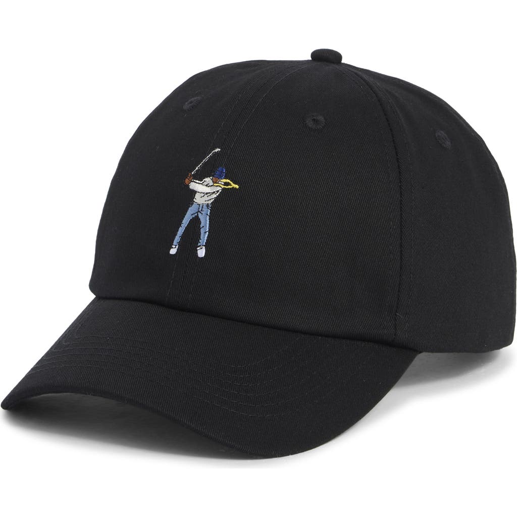 Eastside Golf Swingman Embroidered Dad Adjustable Baseball Cap In Black