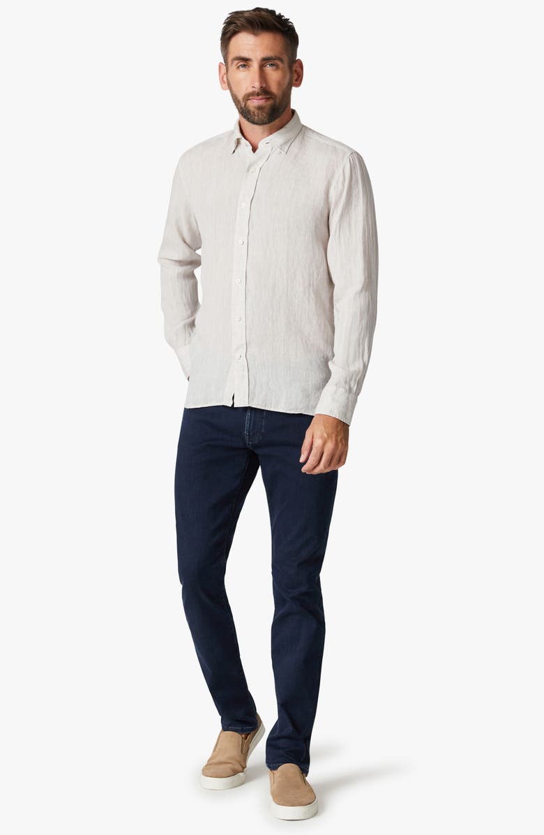 34 Heritage Solid Linen Chambray Button-Up Shirt, Alternate, color, Simply Taupe