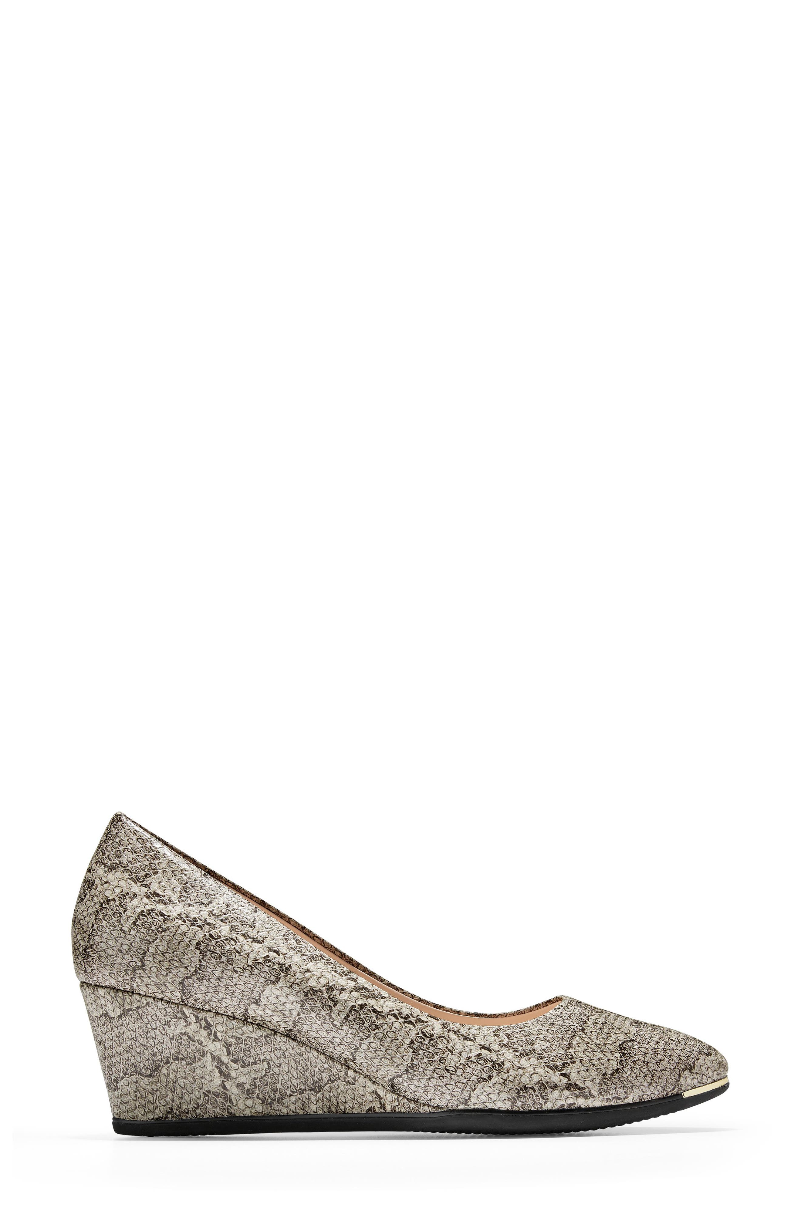 Grand Ambition Wedge Pump, Alternate, color, NATURAL SNAKE PRINT LEATHER