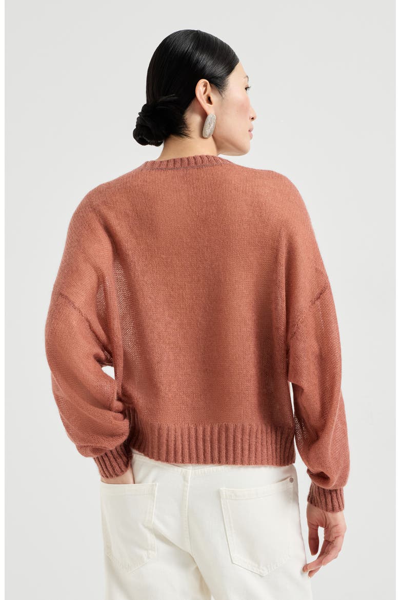 Mohair and wool sweater, Alternate, color, Orange