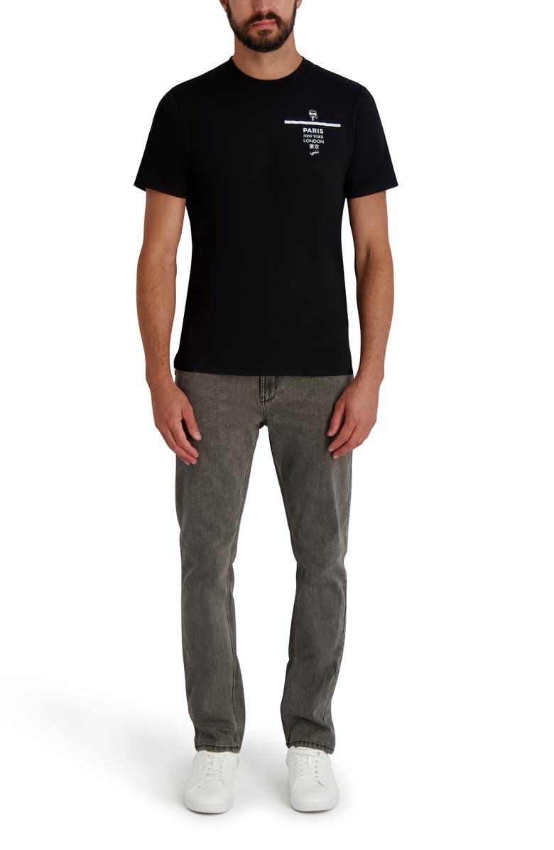 KARL LAGERFELD PARIS City Karl Graphic T-Shirt, Alternate, color, Black