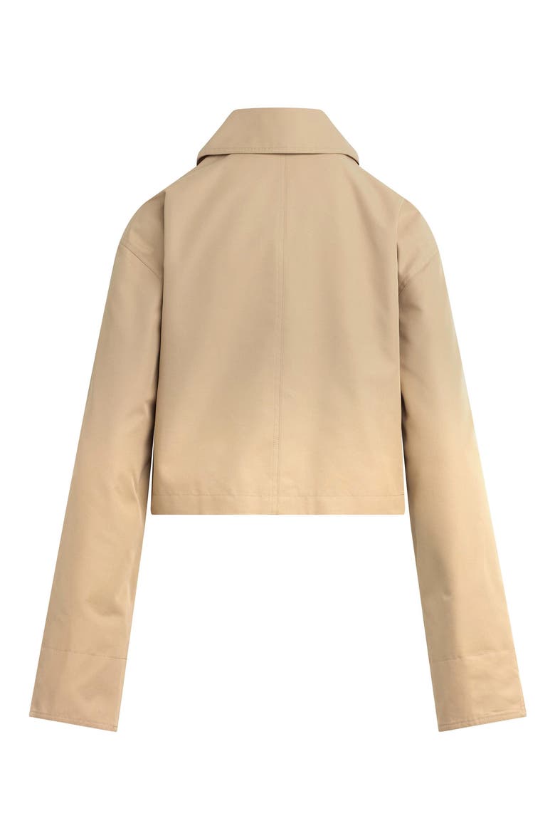 The Rue Cropped Trench, Alternate, color, KHAKI