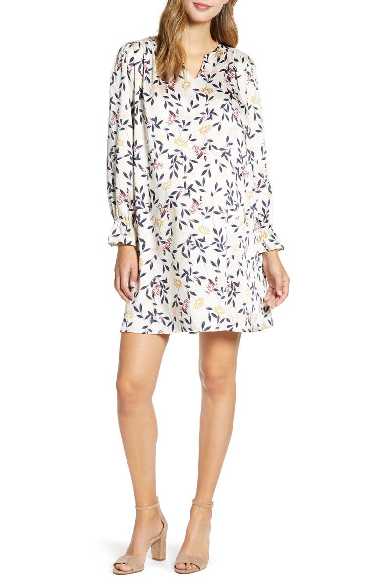 Maternal America Long Sleeve Maternity Tunic Dress, Main, color, 