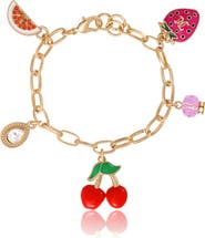 Juicy Couture Cherry & Fruit Charm Bracelet