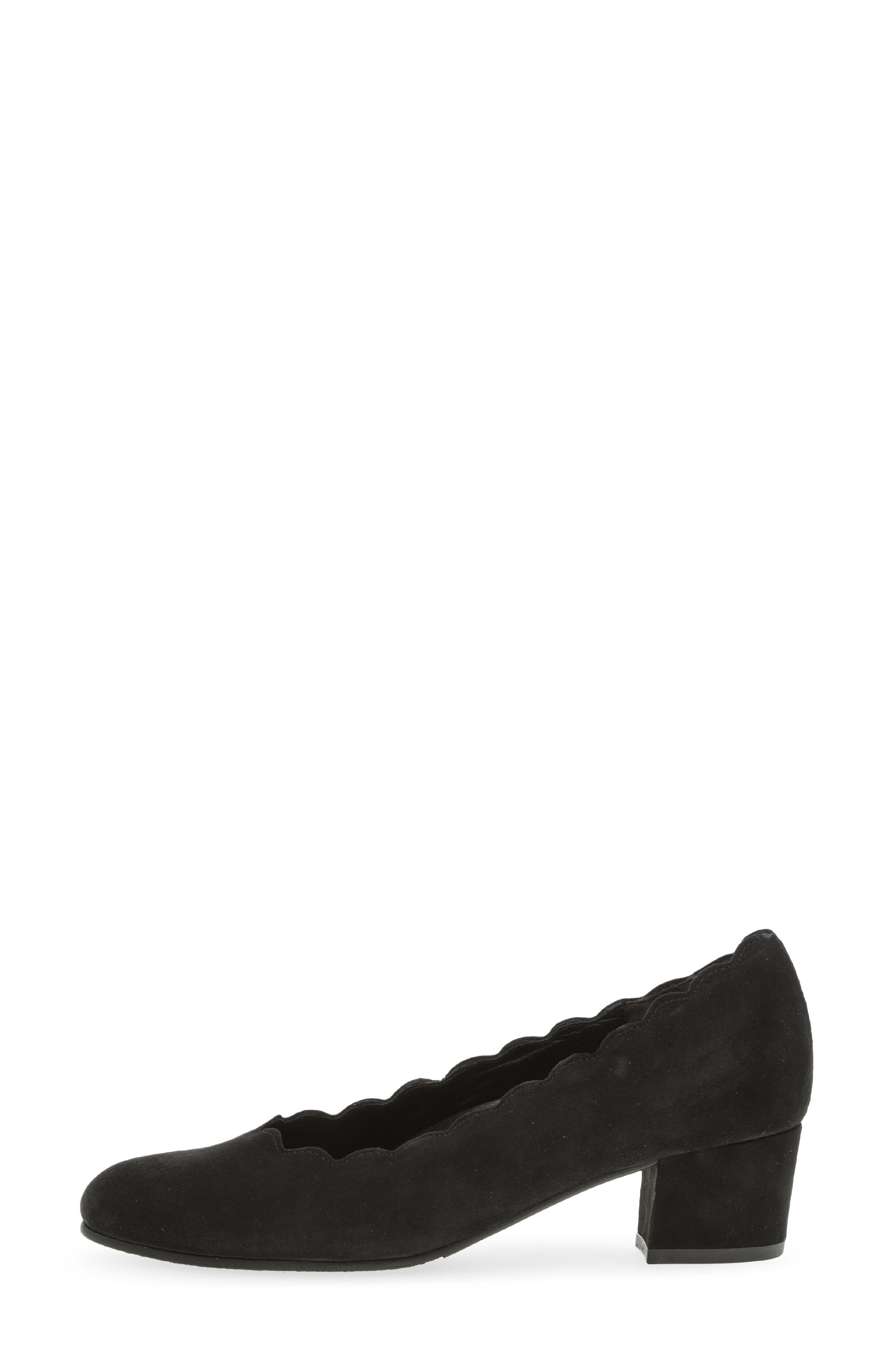 Gabor Almond Toe Pump, Alternate, color, Black
