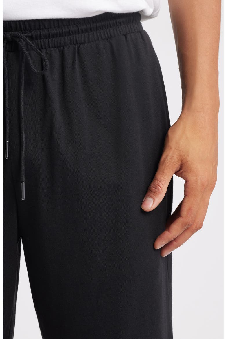 Cotton & Tencel® Modal Lounge Shorts, Alternate, color, BLACK