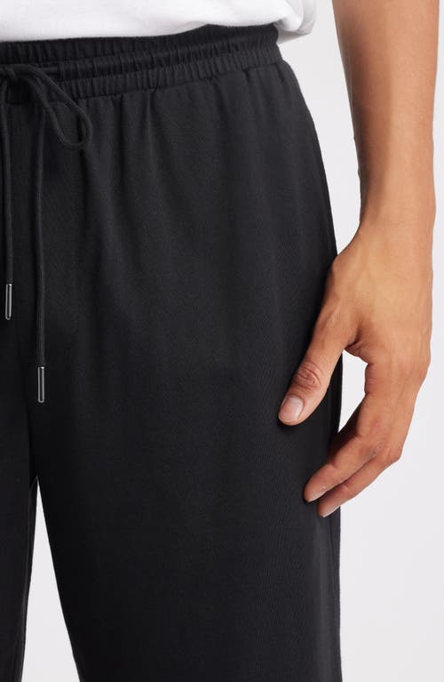 Nordstrom Moonlight Modal Blend Drawstring Lounge Shorts In Black