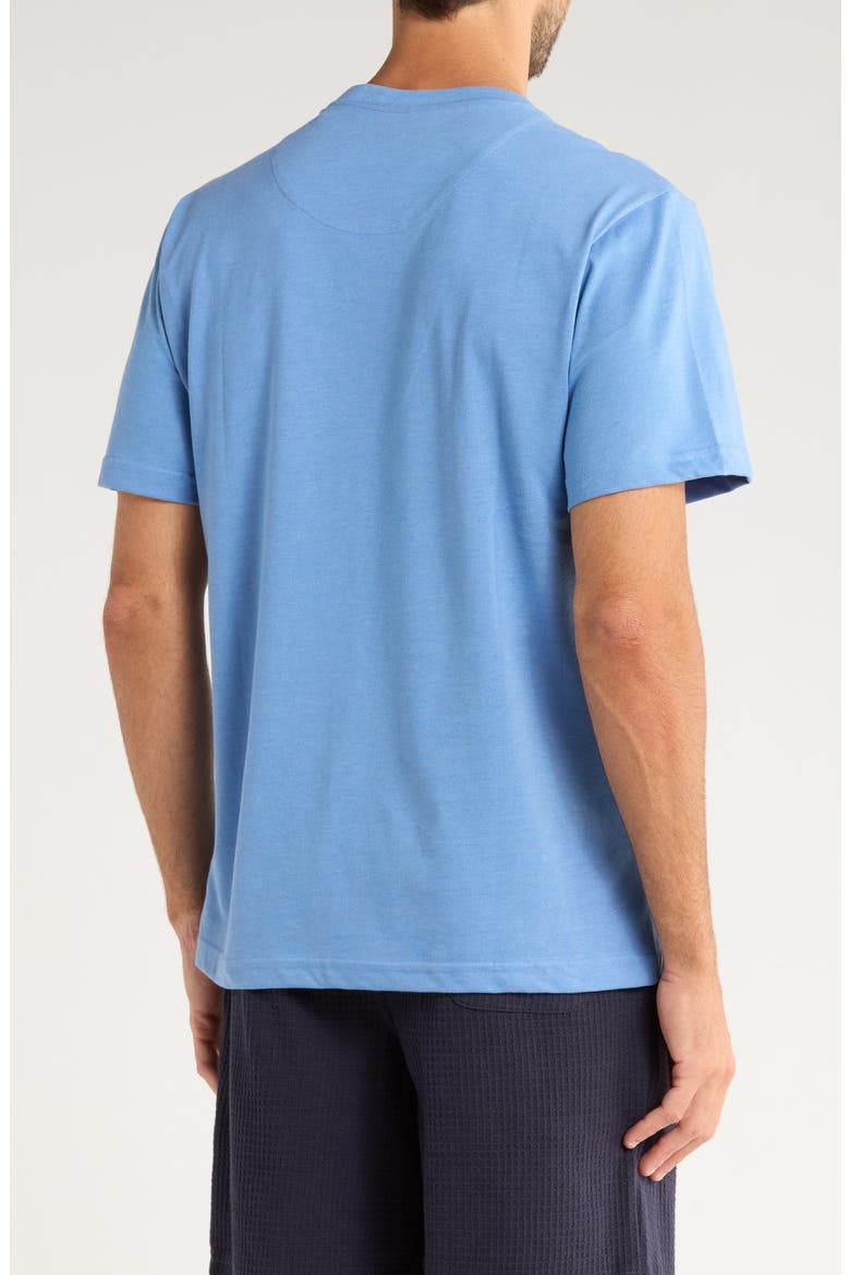 Grecians V-Neck Knit T-Shirt, Alternate, color, JEWEL BLUE