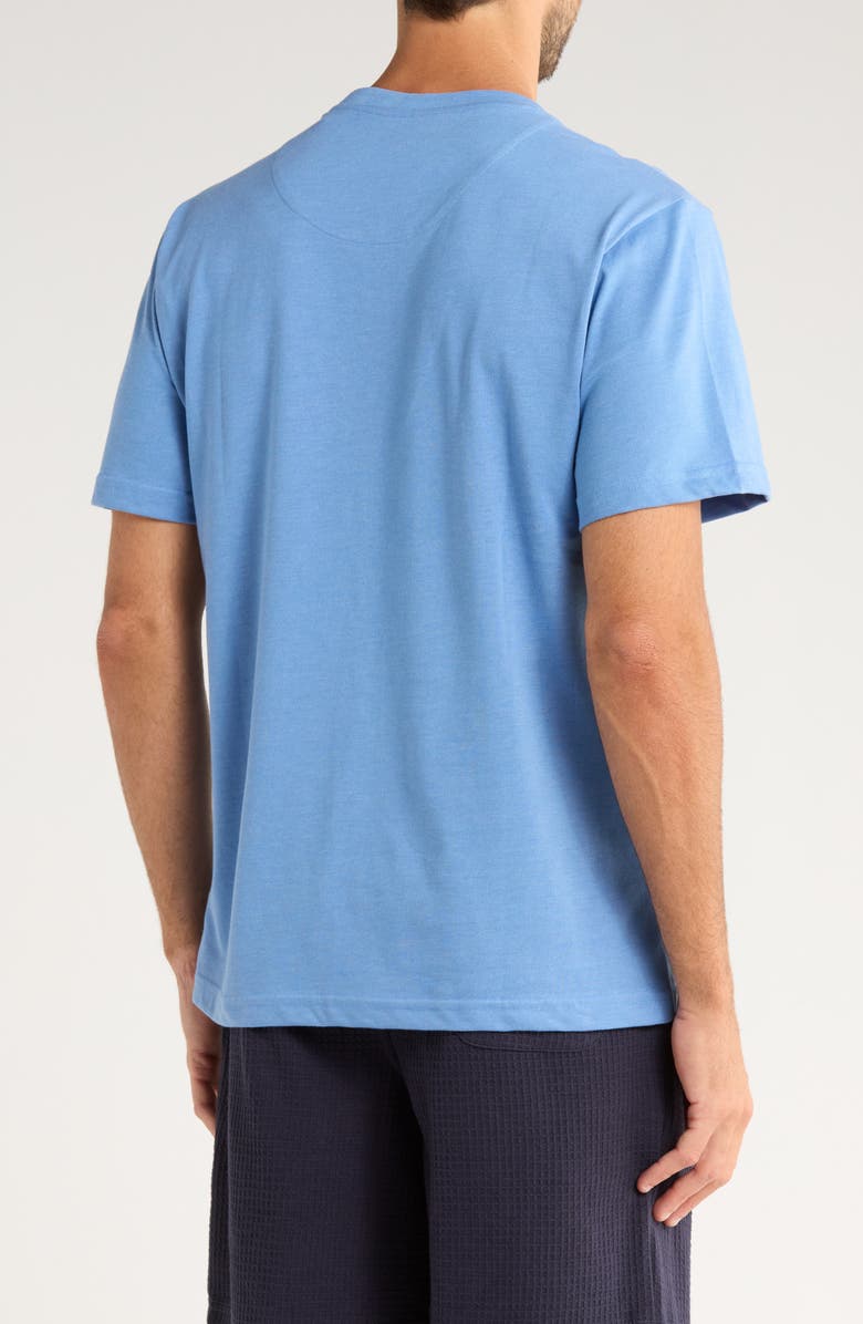 Majestic International Grecians V-Neck Knit T-Shirt, Alternate, color, Jewel Blue