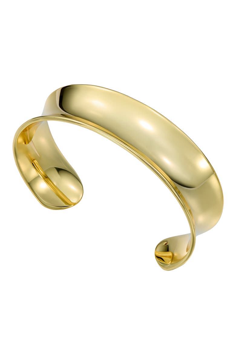 Contina Concave Cuff Bracelet, Alternate, color, METALLIC GOLD