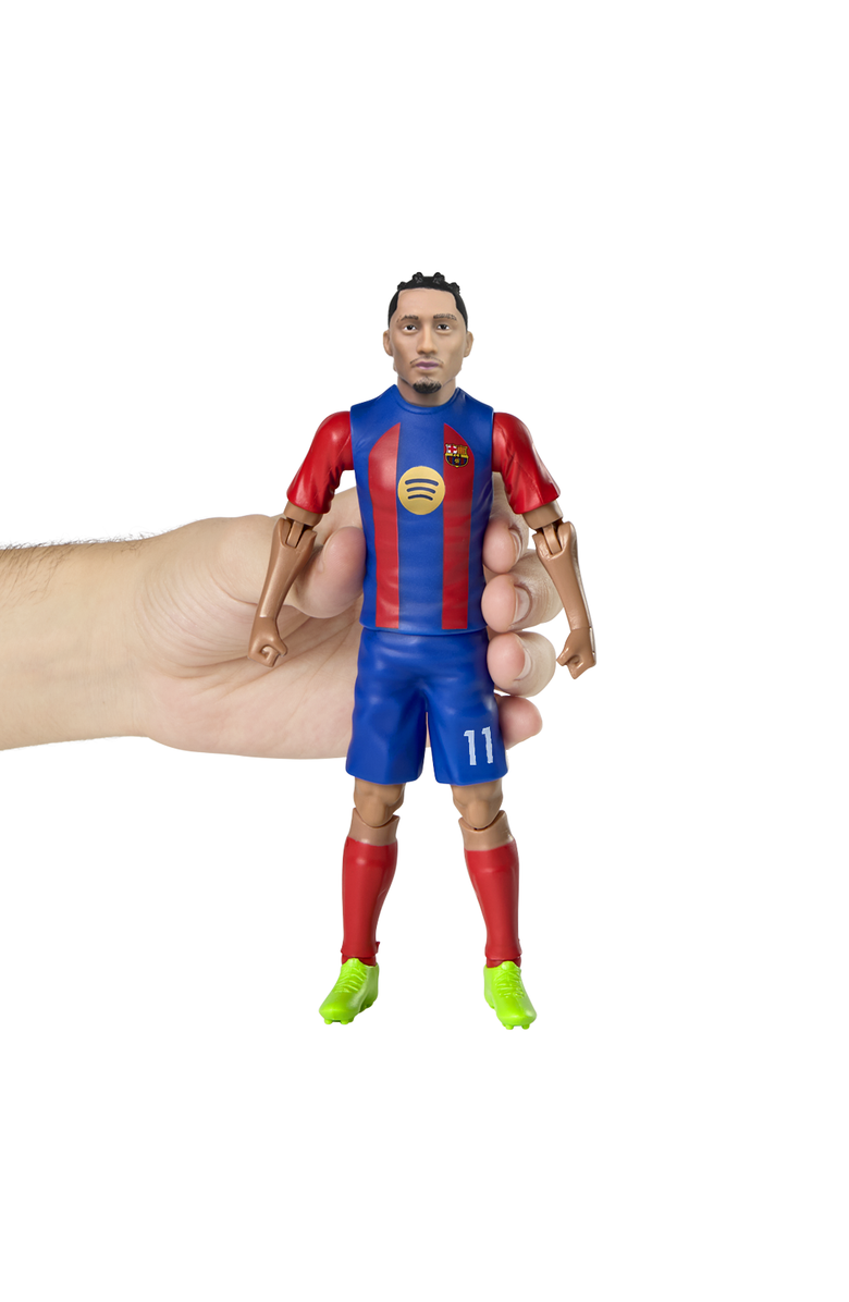 Banbo Toys SOCKERS FC Barcelona Raphael "Raphinha" Dias Belloli 8" Collectible Soccer Action Figure, Alternate, color, NO COLOR