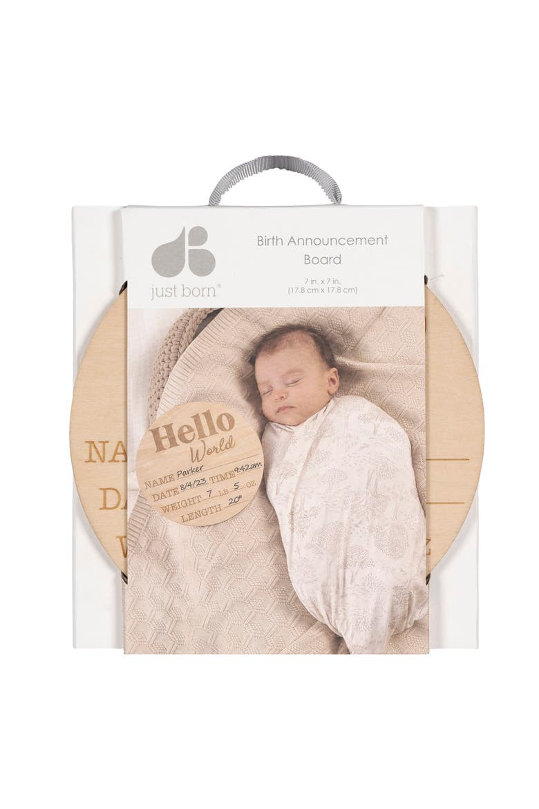 Wooden Milestone Birth Announcement Board, Alternate, color, Birth Announcement