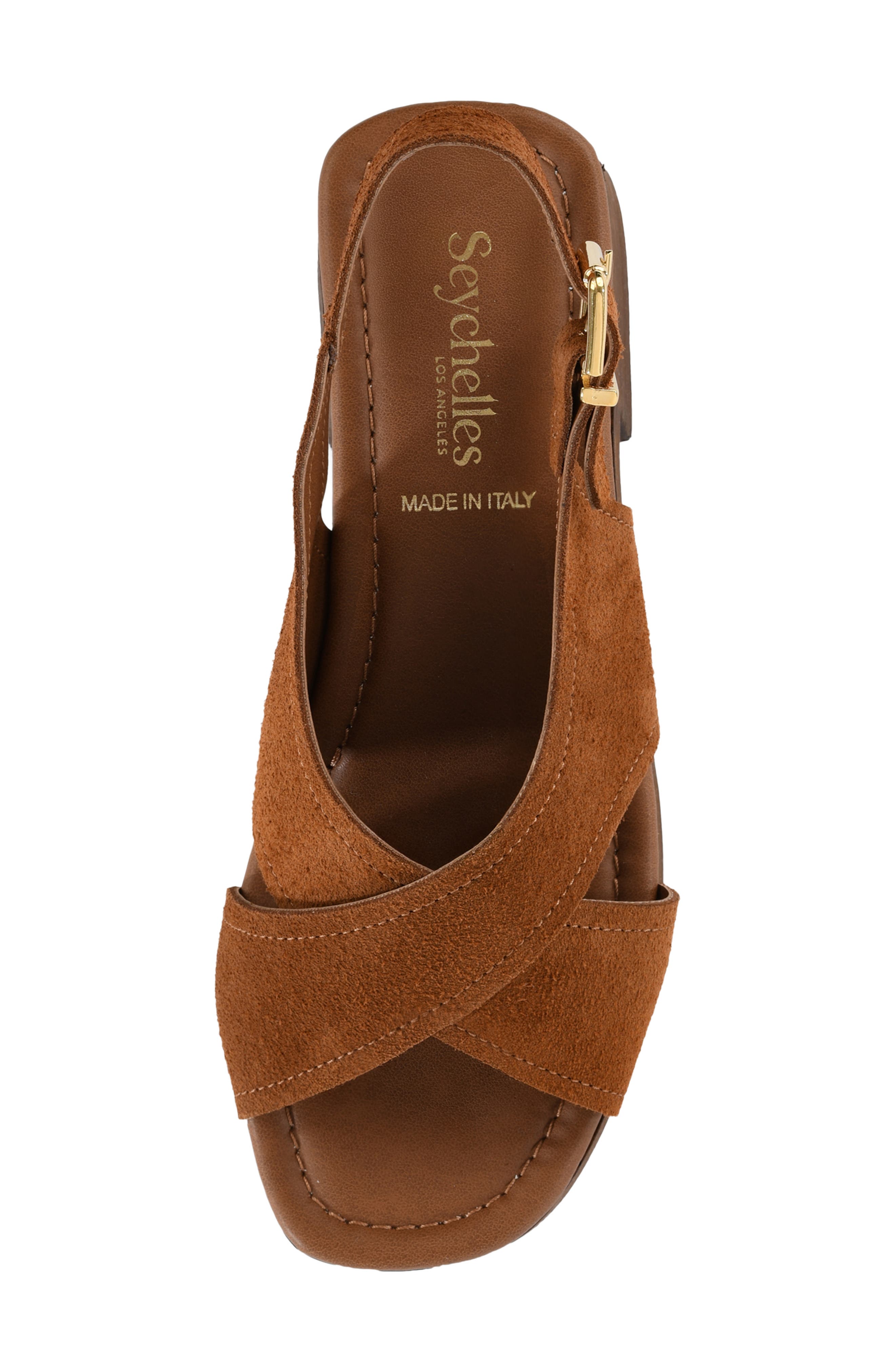 Heart Of Gold Slingback Platform Sandal, Alternate, color, BROWN