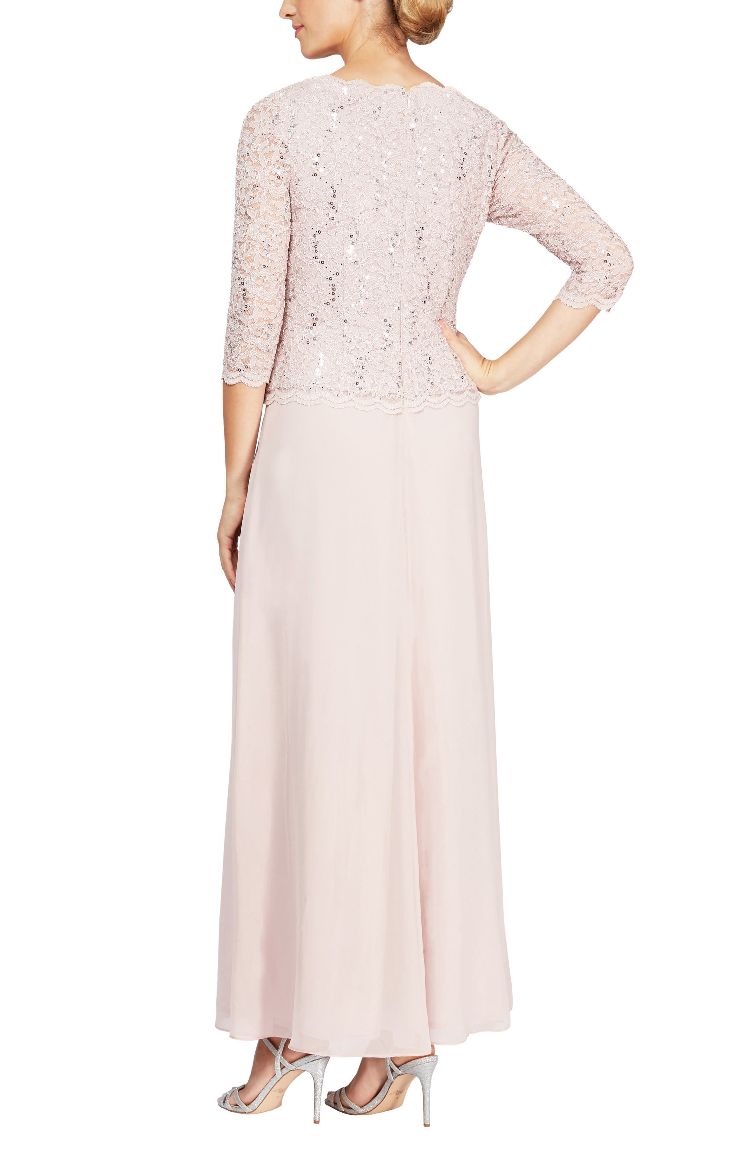 Alex Evenings Sequin Lace & Chiffon Gown (Women) | Nordstromrack