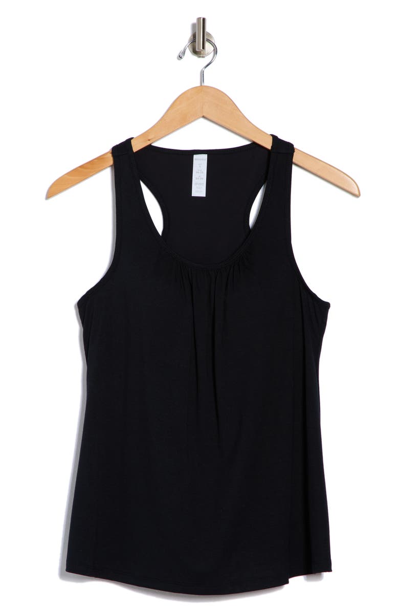 MARIKA Anaya Racerback Tank, Alternate, color, Black