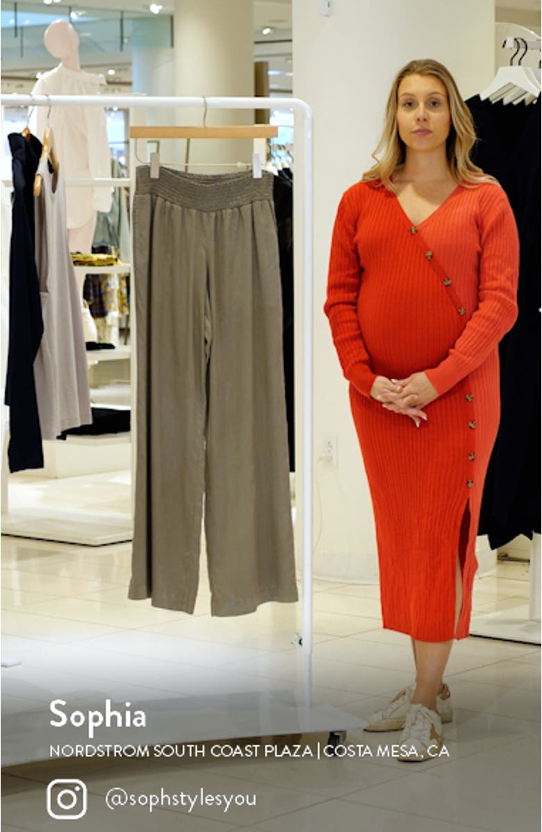 Smock Waist Wide Leg Pants, sales video thumbnail