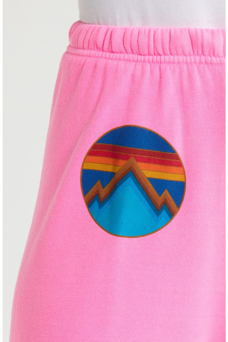 All Seasons Circle Chevron Sweatpants, Alternate, color, NEON PINK