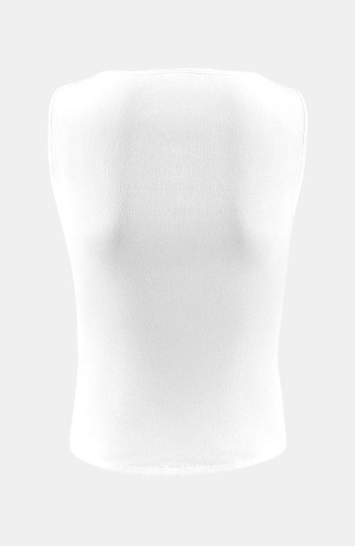 Ow Collection Women's Malene Buckle Top - White In White