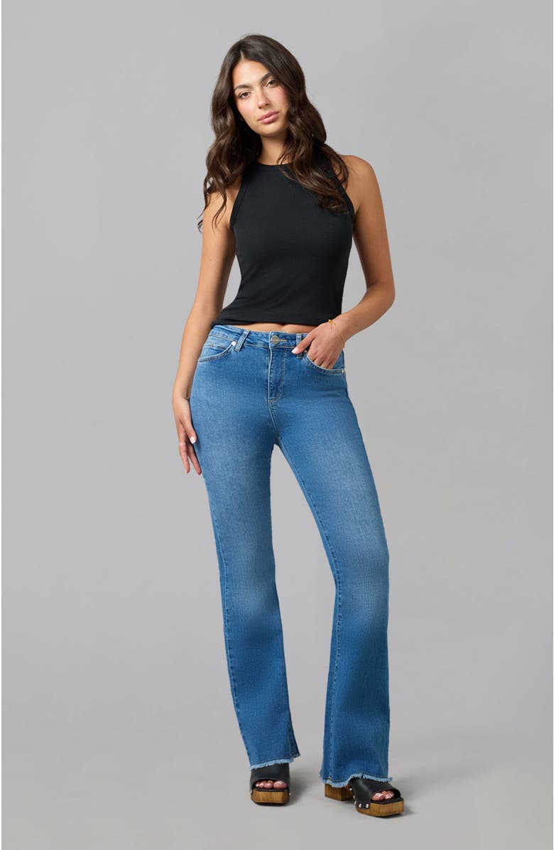 Lola Jeans Alice High Rise Flare Jeans, Alternate, color, Morning Day Light