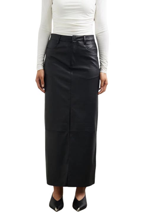 Mercer Leather Maxi Skirt
