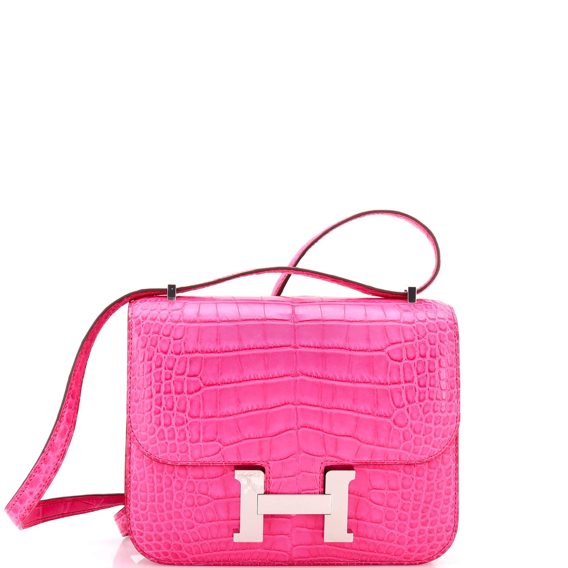 Pre-Owned Hermes Constance Bag Matte Alligator 18, Main, color, 