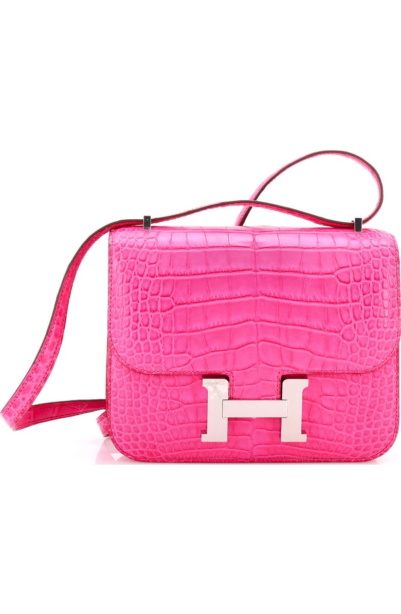 Pre-Owned Hermes Constance Bag Matte Alligator 18, Main, color,