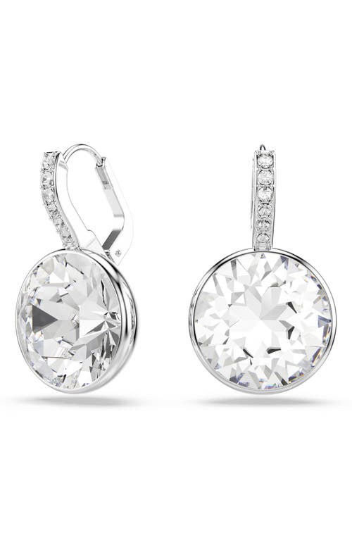 Swarovski Millenia Rhodium Plated Drop Earrings In Metallic