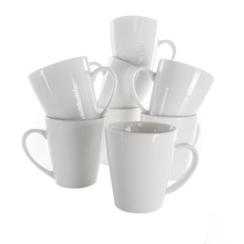 Amie 8 Piece 12 Ounce Porcelain Mug Set