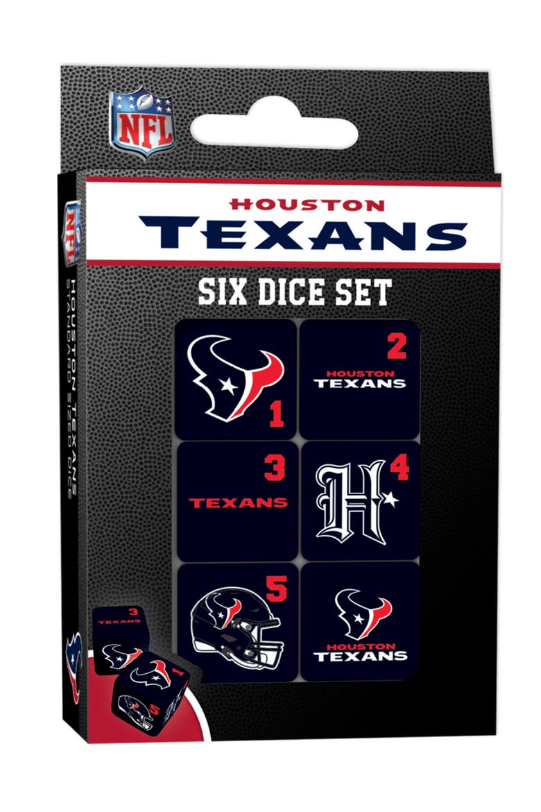 Houston Texans Dice Set - 19mm, Main, color, Multicolor
