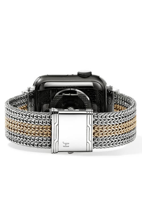John Hardy Mixed Metal Smart Watch Strap In Black