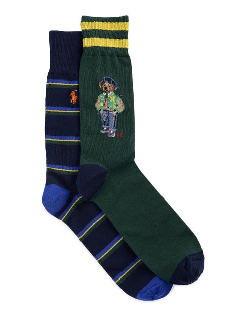 2-pk Bear Crew Socks