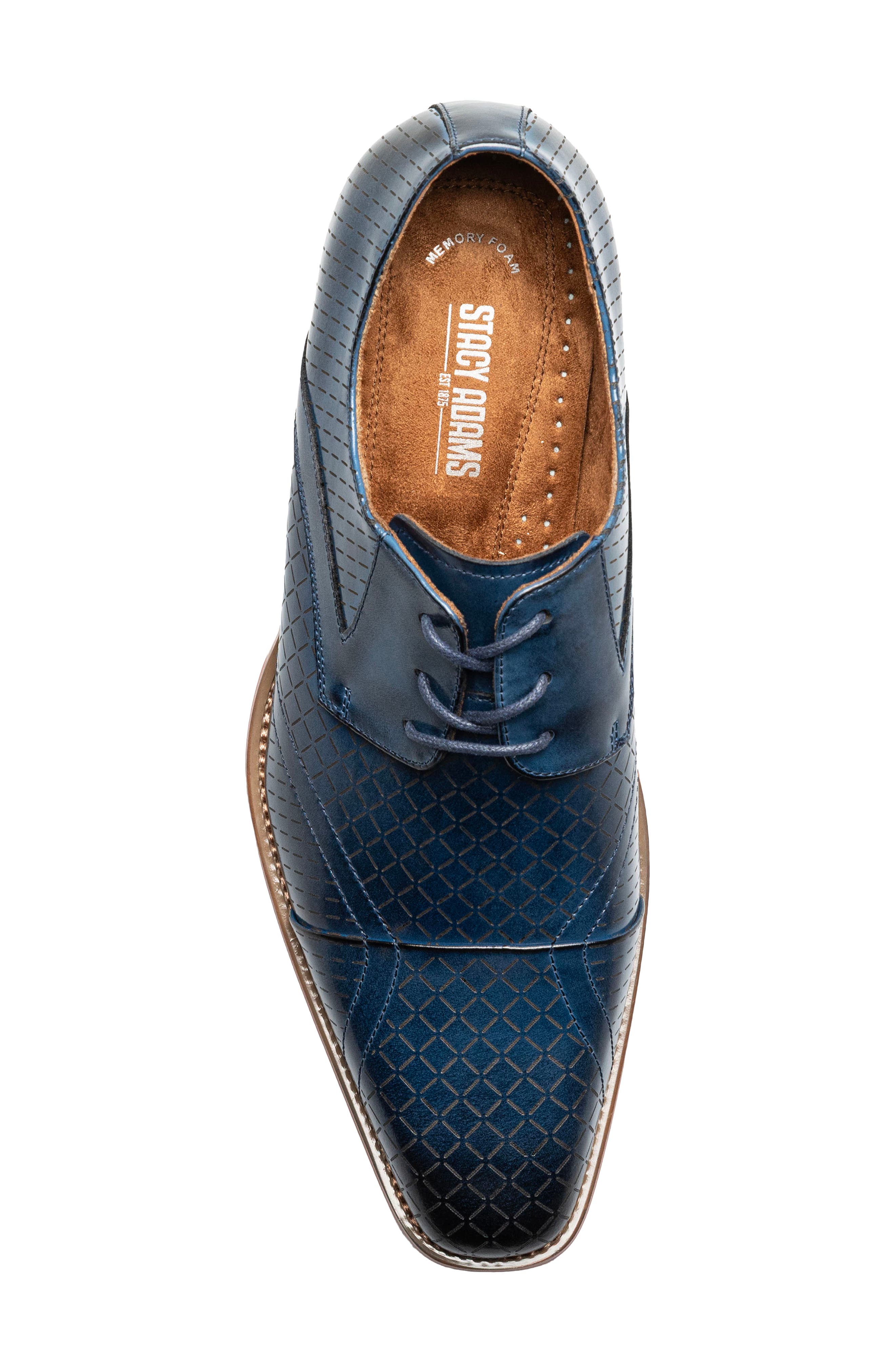 Hobson Cap Toe Derby, Alternate, color, BLUE