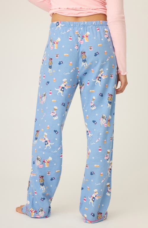 Pj Salvage Flannel Pajama Pants In Blue