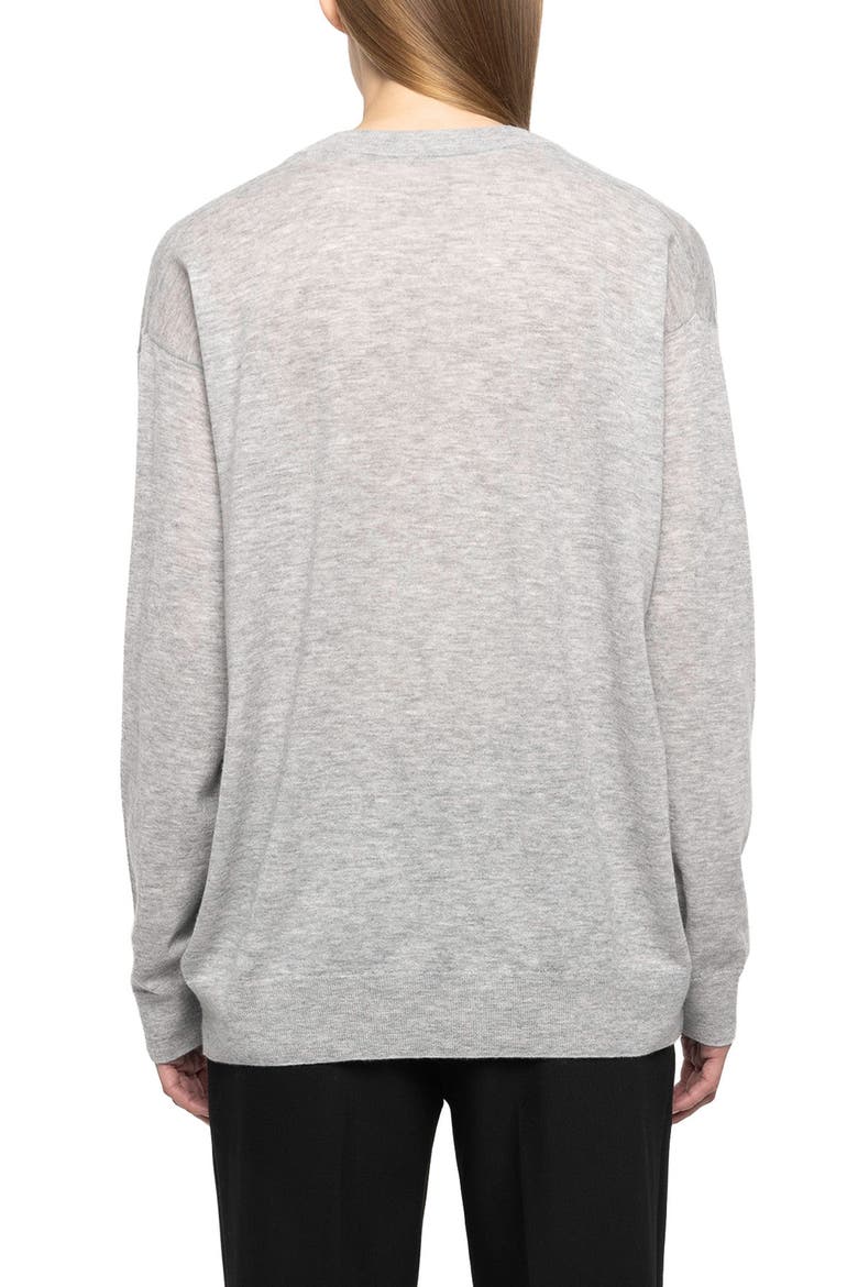 Oversize Cashmere Sweater, Alternate, color, GRIS CHINE CLAI
